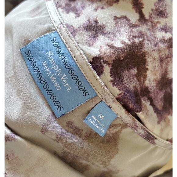 SIMPLY VERA VERA WANG Womens Size Medium Asymmetric Neck Tank Top Shirt - Picture 8 of 8